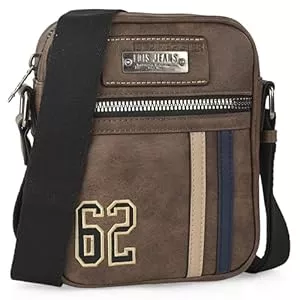 Lois  Lois - Men's Leather Crossbody Messenger Bag Stylish Herrentasche Umhängen Leder Shoulder Bag Vintage Lederhandtasche Herren Casual Travel