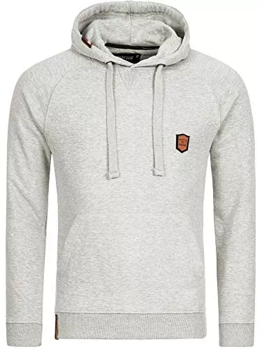 Indicode Kapuzenpullover Indicode Herren Litcham Sweatshirt mit Kapuze | Hoodie Kapuzenpullover für Männer
