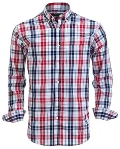 Rankitutu Poloshirts Rankitutu Herren-Knleistenhemden aus Baumwolle, Langarmhemden, Regular Fit