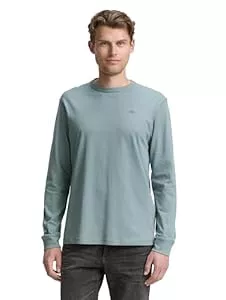 TOM TAILOR  Tom Tailor Herren 1048902 Basic Langarmshirt aus Baumwolle
