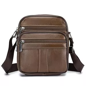 BAGZY Taschen & Rucksäcke BAGZY Umhängetasche Herren Klein Leder Schultertasche Herrenhandtasche Umhängetaschen Herrentasche Zum Umhängen Handtasche