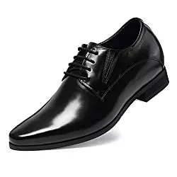 CHAMARIPA Schnürhalbschuhe CHAMARIPA Herren Schwarz Leder Oxford Schuhe Geschäft Schnürhalbschuhe Herren Anzugschuhe