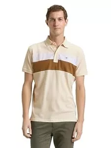 TOM TAILOR Poloshirts TOM TAILOR Herren Piqué Poloshirt mit Blockstreifen