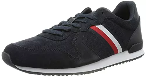 Tommy Hilfiger Sneaker & Sportschuhe Tommy Hilfiger Herren Iconic Suede Runner Stripes Sneaker