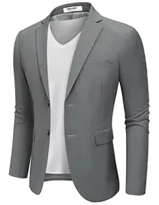 COOFANDY Blazer COOFANDY Herren Sakko Sportlich Freizeit Blazer Anzugjacken Business Jackett Regular Fit Zwei Knöpfe