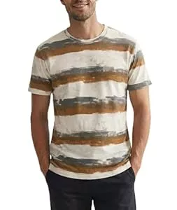 JEEGAL  JEEGAL Herren T-Shirt Vintage Print – 200GSM Schwere Qualität, 95% Baumwolle 5% Elasthan – Premium Stretch Slim Fit Kurzarm Shirt – Formstabil &amp; Blickdicht –Retro Aufdruck