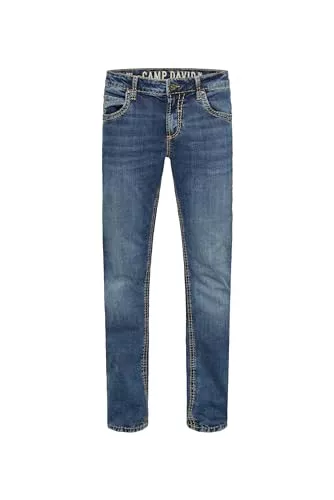 Camp David Jeans Camp David NI:CO Herren Jeans Regular Fit Stretch | gerades Bein, mittlere Leibhöhe, Denim mit Elasthan, Five-Pocket, Reißverschluss, Verschiedene Waschungen, Längen &amp; Stretchgrade, Zeitloser Look