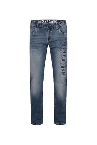 Camp David Jeans Camp David NI:CO Herren Jeans Regular Fit Stretch | gerades Bein, mittlere Leibhöhe, Denim mit Elasthan, Five-Pocket, Reißverschluss, Verschiedene Waschungen, Längen &amp; Stretchgrade, Zeitloser Look