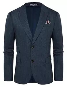 PJ PAUL JONES Blazer PJ PAUL JONES Sakko Herren Vintage British Blazer 2 Knöpfe Business Anzugjacke Tweed Sakko