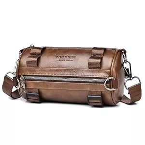 GZQFUOU  GZQFUOU Umhängetasche Herren Schultertasche Herrentasche klein Vintage Messenger Bag Herrenhandtasche Crossbody Bag Handtasche PU Leder Schultertasche für Männer