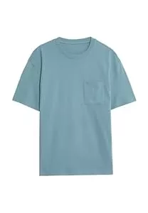 Marks &amp; Spencer T-Shirts Marks &amp; Spencer Mittelschweres T-Shirt Aus Reiner Baumwolle Mit Tasche Herren
