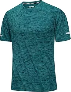 MAGCOMSEN  MAGCOMSEN Herren Sportshirts Kurzarm Laufshirt Schnelltrocknend Sommer T-Shirts Meliert Leicht Trainingsshirts Atmungsaktiv Funktionsshirts für Fitness Wandern Yoga