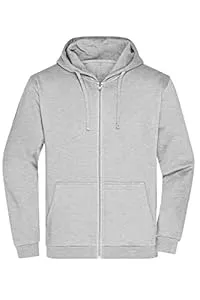 James &amp; Nicholson Kapuzenpullover James &amp; Nicholson Herren Basic Kapuzen-Sweatjacke - Klassische Sweatjacke mit Kapuze und Kordelzug