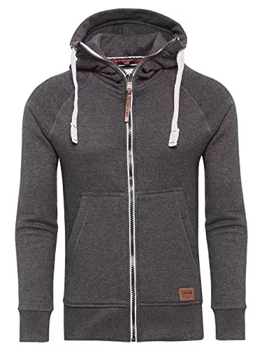 Yazubi Kapuzenpullover Yazubi Herren Sweatjacke Hoodie mit Reißverschluss Jacob