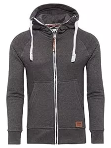 Yazubi Kapuzenpullover Yazubi Herren Sweatjacke Hoodie mit Reißverschluss Jacob