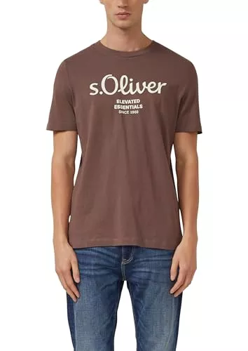s.Oliver T-Shirts s.Oliver T-Shirt aus Baumwolle mit Label-Print