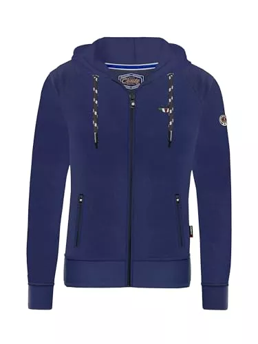 M.Conte Kapuzenpullover M.Conte Herren Sweatshirt mit Druck Logo und Sweatjacke mit Kapuze und Reißverschluss Hooded Jacket Kapuzenjacke für Männer