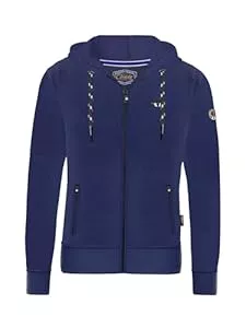 M.Conte Kapuzenpullover M.Conte Herren Sweatshirt mit Druck Logo und Sweatjacke mit Kapuze und Reißverschluss Hooded Jacket Kapuzenjacke für Männer