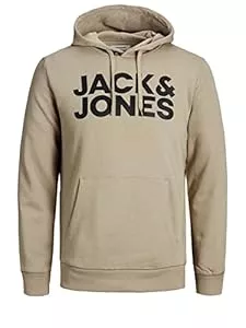 JACK &amp; JONES Kapuzenpullover JACK &amp; JONES Hoodie Herren Kapuzenpullover Männer Jungen XS-3XL Langarm mit Kapuze &amp; Tasche – Sweatshirt Herren Mode für Herren Herrenkleidung