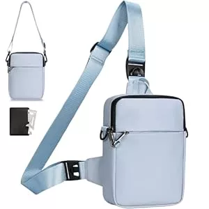 Eshow Taschen & Rucksäcke Eshow Umhängetasche Herren Damen, Anti-Diebstahl Brusttasche Schultertasche Wasserdicht Klein, Crossbody Sling Bag mit RFID-Schutztasche und Sicherheits-Reißverschluss für Reisen Outdoor