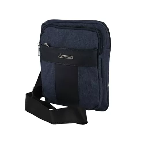 Lotto Taschen & Rucksäcke Lotto Herren Umhängetasche Kunstleder, Schultertasche mit verstellbarem Gurt, Multi-Taschen