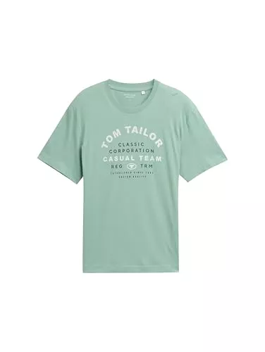 TOM TAILOR T-Shirts Tom Tailor Herren 1049334 T-Shirt mit Logo-Print