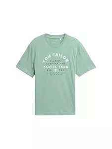 TOM TAILOR T-Shirts Tom Tailor Herren 1049334 T-Shirt mit Logo-Print