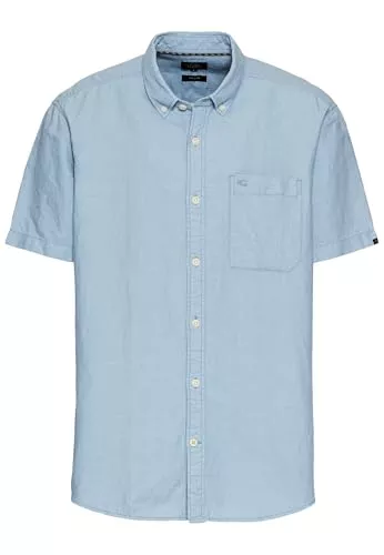 camel active Hemden camel active Herren Kurzarmhemd aus einem Baumwoll-Leinenmix