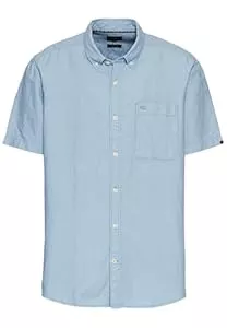 camel active Hemden camel active Herren Kurzarmhemd aus einem Baumwoll-Leinenmix