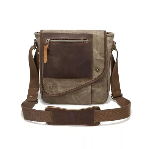 FANDARE Taschen & Rucksäcke FANDARE Herren Umhängetasche Schultertasche Herren Leinwand Crossbody Bag Tasche Messenger-Bags Männertasche Arbeitstasche Zum Umhängen Alltag Freizeit Arbeit Büro Messenger Bag