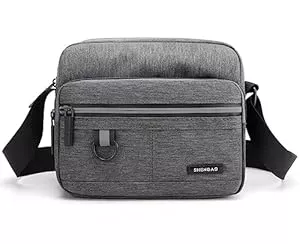 Hjkiopc Taschen & Rucksäcke Hjkiopc Herren-Schultertaschen Klein Crossbody Bag Handtasche Tasche Umhängen Messenger BagHandytasche Messenger Bag Herrentasche Shulder Bag Vintage Gelten für Arbeit Reise Alltagsleben