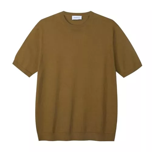 Diana Studio T-Shirts Diana Studio, Gestricktes T-Shirt – Herren, 100% Baumwolle, Kurze Ärmel, lässige Passform