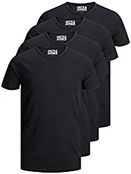 JACK &amp; JONES T-Shirts JACK &amp; JONES Pack Herren T-Shirt Basic V-Ausschnitt oder Rundhals einfarbig Slim Fit