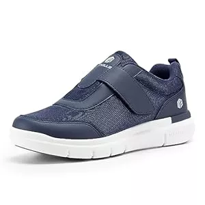FitVille Sneaker & Sportschuhe FitVille Diabetiker Schuhe Herren Extra Weit mit Klettverschluss überbreite weiche Gesundheitsschuhe Herren für geschwollen Füße Schwarz Blau Grau Gr.40-50