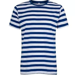 noTrash2003 T-Shirts Kompatibel mit Mantis – Herren Retro Streifen T-Shirt im Marine Look, Kurzarm Rundhals T-Shirt, Oeko-Tex 100 Zertifiziert, Baumwolle in Conversion, Vegan