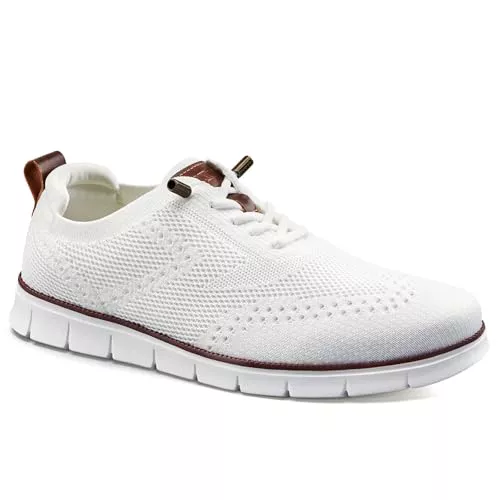LEZTA Schnürhalbschuhe LEZTA Herren Schuhe Anzugschuhe Oxfords Sneakers Mesh Leichte Atmungsaktive Freizeit Elegante Sportschuhe Tennisschuhe Walkingschuhe