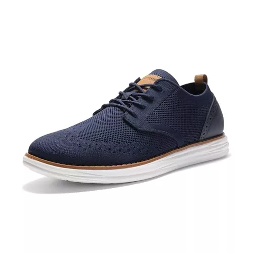 Bruno Marc Schnürhalbschuhe Bruno Marc Herren Anzugschuhe KnitFlex Craft Atmungsaktiv Gestrickter Stoff Schnürhalbschuhe Sommer Casual lässige Moderne Klassische Schuhe