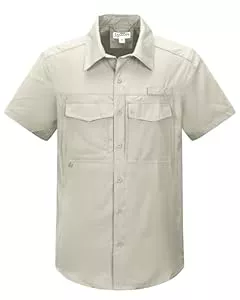 33,000ft  33,000ft Outdoor Hemd Herren Kurzarm Funktionshemd Schnelltrocknend Freizeithemd Für Trekking Wandern Angeln Safari Golf