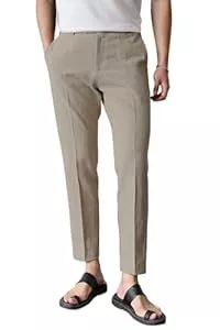 GINGTTO  GINGTTO Chino Hose Herren Slim Fit Stretch Sommer Hose Leicht Freizeithose Strandhose für Männer mit Schnalle