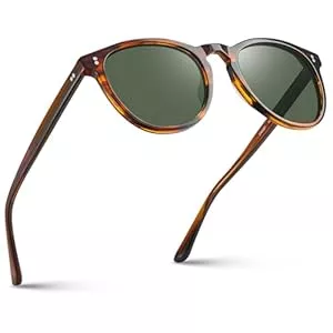 CARFIA Sonnenbrillen & Zubehör CARFIA Schicke Herren Sonnenbrille Polarisierte UV Schutz Damen Brille mit Schlüssellochdesign Nasensteg Klein Kopf CA2307