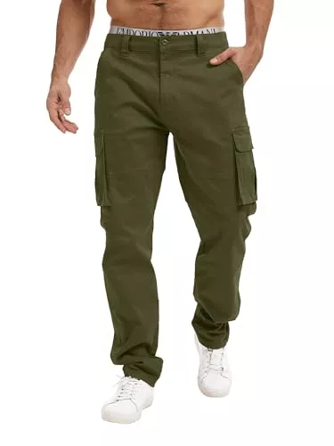 Breampot Hosen Breampot Herren Cargohose Baumwolle Chino Hosen Freizeit Outdoorhose Arbeitshose Stilvolle Pants