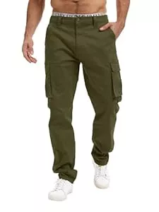 Breampot Hosen Breampot Herren Cargohose Baumwolle Chino Hosen Freizeit Outdoorhose Arbeitshose Stilvolle Pants