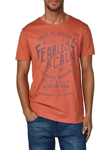 riverso T-Shirts riverso Tshirt Herren Baumwolle Regular Fit RIVLeon Rundhals Kurzarm Sommer Tee Shirt Print Grün Blau Weiß Grau Rot Orange S M L XL 2XL 3XL 4XL 5XL