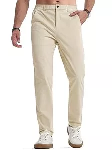 Elegancity Hosen Elegancity Herren Chinohose Stretch Freizeithose Regular Fit Stoffhose Anzughose Einfarbig 60% Baumwolle Passform Mit Bundgummi S-3XL