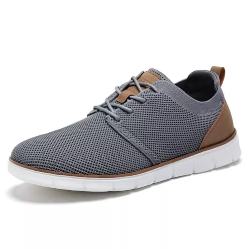 LEZTA Schnürhalbschuhe LEZTA Schuhe Herren Anzugschuhe Sneaker Oxfords Business Mesh Sportschuhe Tennisschuhe Walkingschuhe Atmungsaktiv Komfortabel