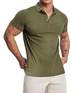 Muscle Cmdr Poloshirts Muscle Cmdr Poloshirt Herren Langarm Baumwolle T Shirts Männer Hemd T-Shirt Slim Fit Golf Sports