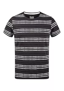 b BLEND T-Shirts Blend BHValle Herren T-Shirt Kurzarm Shirt mit Streifen und Rundhalsausschnitt aus 100% Baumwolle