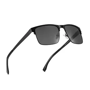 Ricafirla Sonnenbrillen & Zubehör Ricafirla Sonnenbrille Herren Polarisiert UV400 Schutz, Metall Gestell, Klassische Quadratische Form, Für Autofahren, Angeln, Golf