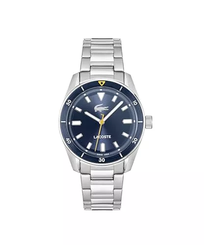 Lacoste Uhren Lacoste Uhr mit DREI-Zeiger-Quarzwerk für Herren Kollektion Boston mit Edelstahl- oder Lederarmband