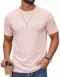 UrbnHerr T-Shirts UrbnHerr T-Shirt Herren Basic Rundhalsausschnitt - 200 g/m² Premium Baumwollmischung - Regular Fit Kurzarmshirt Einfarbig für Alltag &amp; Freizeit